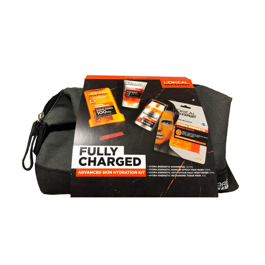 L'Oreal Paris Men Expert Fully Charged Advanced Skin Hydration Wash Bag Kit
