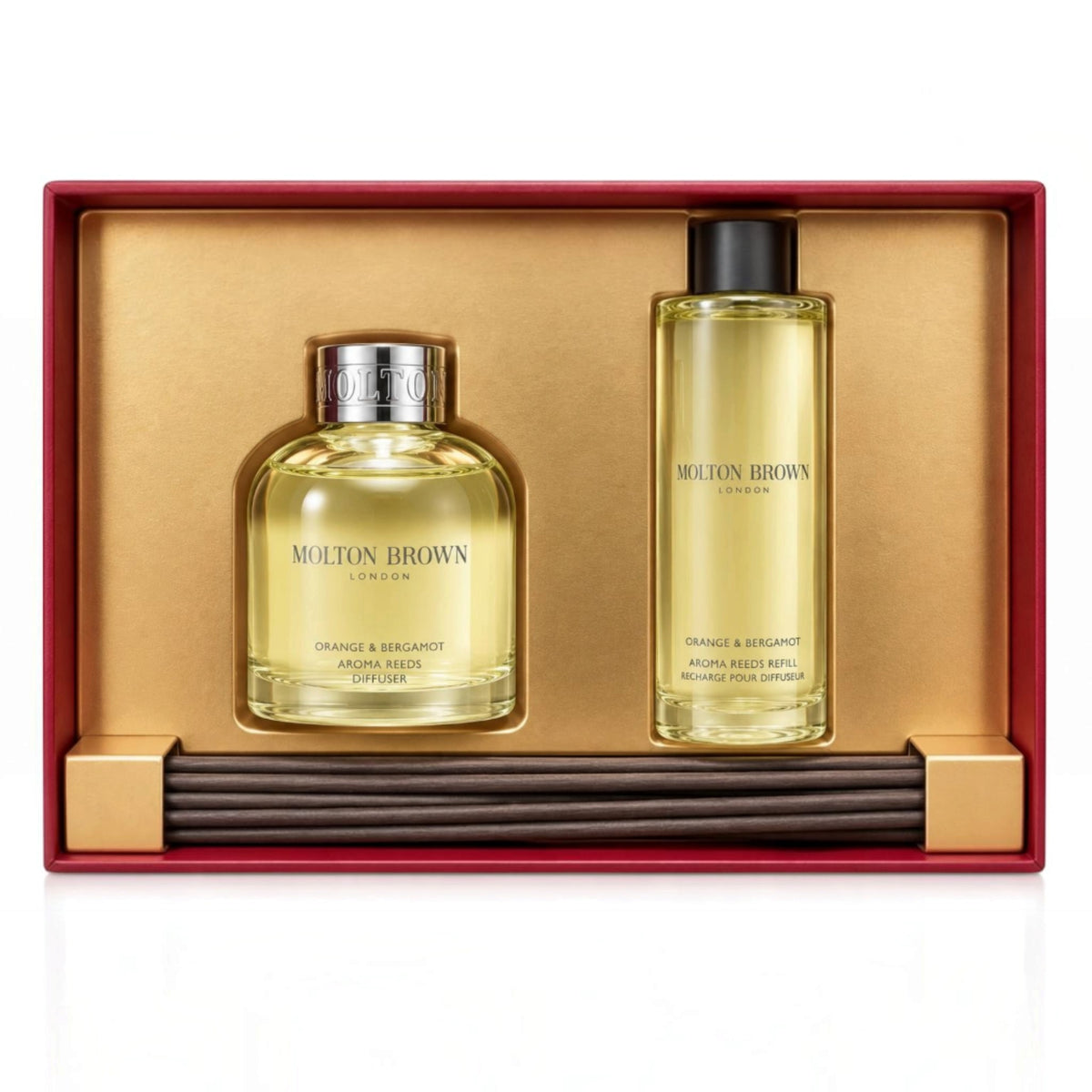 Molton Brown Orange & Bergamot Aroma Reeds & Refill Gift Set 2x150ml Molton Brown