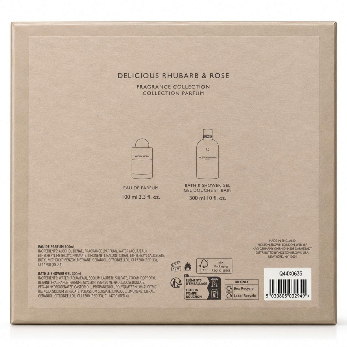 Molton Brown Delicious Rhubarb & Rose Eau de Parfum Gift Set Molton Brown
