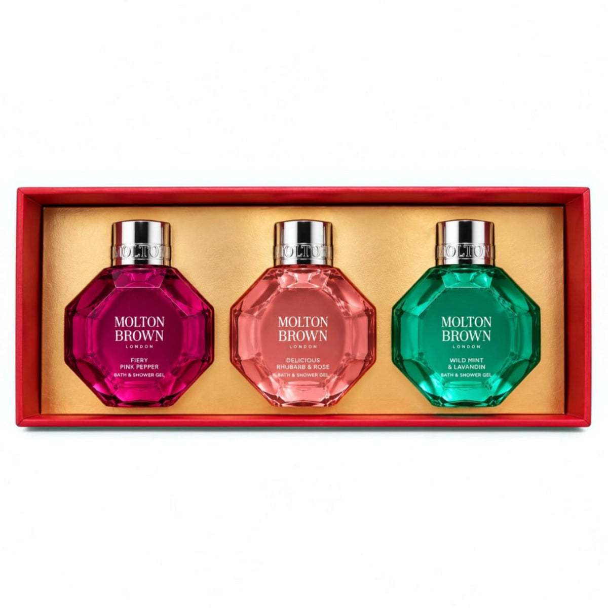 Molton Brown Festive Bauble Trio Bath & Shower Gel Gift Set Molton Brown