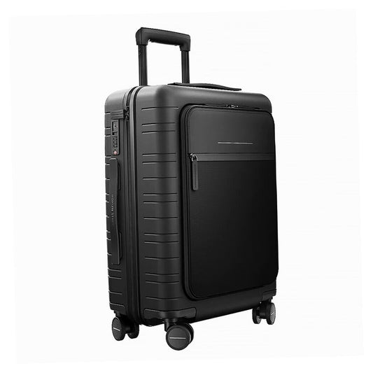 Horizn Studios M5 Essential 4-Wheel 55cm Cabin Suitcase, All Black