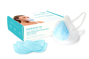 Breathe Happy Reusable Face Mask Kit with 5 Filters (35 day supply)